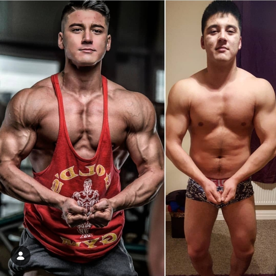 Bodybuilding client transformation — Skinny to stage