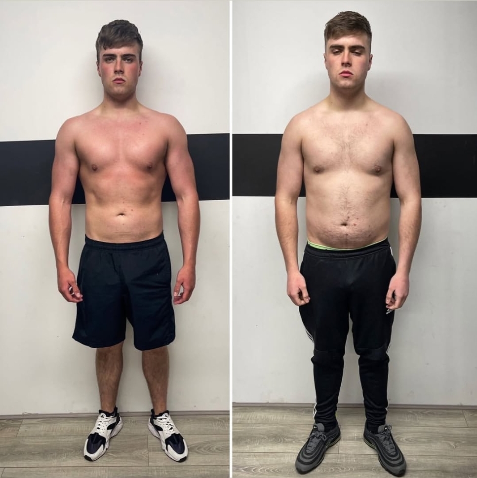 Transformation client transformation — Lean out & muscle build